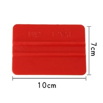 맹구상점 유리닦이 3M 있음 펠트 천이 부드럽다 방획화 몸 랩핑지 광고 벽지 자동차스티커 막 도구, 레드 3m 스퀴지 7*10CM （융털