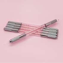 텐포인트 크리스탈엠보펜대 수지겸용 듀얼, 듀얼(핑크), 1