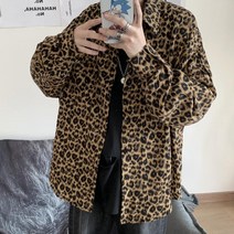 레오파드 셔츠 하늘비즈 A31 H298W378