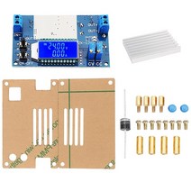 DC 0-32V 12A의 정전압 현재 LCD 디지털 전압 전류 표시 조정 벅 스텝 다운 전원 공급 장치 모듈 보드, 하나, 사진 색상, 1개