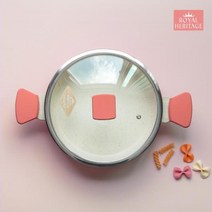 파스텔 예쁜 인덕션 레드 냄비 4종, 레드팟 편수18cm