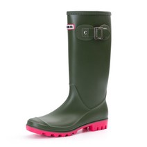 여성 레인 부츠 하이 엔드 무릎 길이