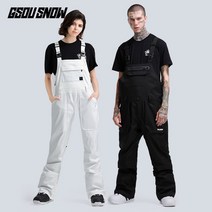 Gsou Snow 남녀공용 스키바지 멜빵 팬츠 스노우 보드복 커플 190521