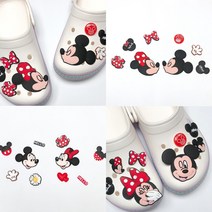 미키 미니 커플 실내화 꾸미기 파츠 세트 3종 모음