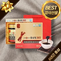 고려 6년근 홍삼정 365 진액 엄마 아빠 시아버지 시어머님 장모님 장인어른 생신 예비 시댁 사돈 첫인사 남자 여자 친구 부모님 할머니 할아버지 환갑 칠순 설 추석 명절 선물, 4개, 480g