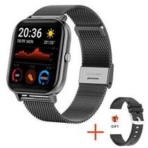 2022 new bluetooth call smart watch women 풀 터치 팔찌 피트니스 트래커 혈압 smart clock men smartwatch ladies, 메쉬 벨트 블랙