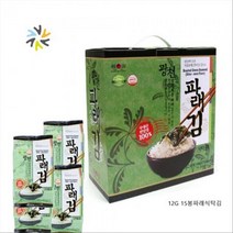 씨즌M닷컴 광천삼원맛김 파래식탁김 12G 15봉 선물용 식탁김, 1개