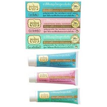 [태국 명품] 텝타이 Tepthai 고농축 천연 콩알치약 70g, 스피아민트(그린), 3개