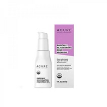 ACURE 레디컬리 근본적 원기 회복 로즈 아르간 오일 100% 비건냉압착 30ml(1 floz), Rose Argan