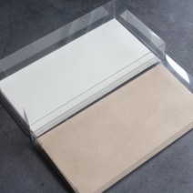 PET 투명 용돈봉투 상자 케이스/고급 현금 상품권 예단봉투 박스, 1. (특소)9x1.7x18cm