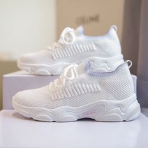 2022 봄날 뜨개질 메쉬 여 통기성 메쉬 운동화 소프트 바닥 논슬립 스니커즈 대디