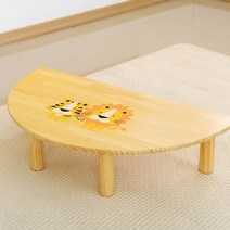 GnJ 사자왕반달책상 좌식반달테이블 원목반달책상, 쿠팡 반달책상(카멜레온)