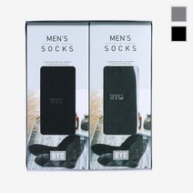 BYC 남자 정장 장목 양말 2족 선물 세트 SMS1022