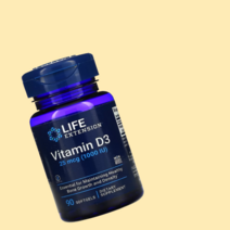 비타민d3 Life Extension 비타민D3 25mcg(1OOOIU) 콜리칼시페롤 비타민D-3 소프트젤 [9O정*1병]
