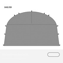 면돔텐트 대형 TAWA 돔쉘터 리빙쉘 라운지 캐빈 면, 0x0m, 흰색