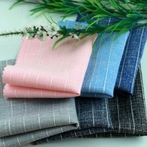 [동대문원단]스타일 봄가을용 스판 줄지원단 스트라이프 링클프리, 블루