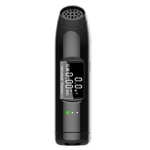 음주측정기 경찰 음주 측정기 알코올 감지기 알콜 테스트기 호흡 tester 전문 with lcd screen digital alcohol detection test device, 검은색