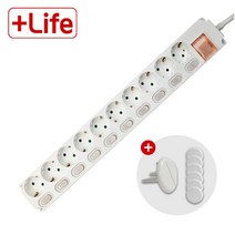 신성 멀티탭 10구 개별스위치 1.5m 3m 5m (안전커버 6PS 증정), 1개, 5m