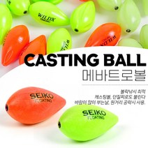 탑월드/ 낚시-메바트로볼 루어 던질찌 볼락 호래기 한지, 수량/레드오렌지(싱킹)