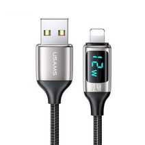 유삼스 US-SJ543 디스플레이 8핀 20W PD 고속 충전/데이터 480Mbps 케이블1.2m, 화이트, 단품