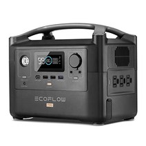 EcoFlow 휴대용 전원 RIVER Pro 휴대용 ​​720Wh 대용량 출력 600W(순간 최대 1200W) X-Boost 기능 패스 스루 기능 첨부 고속 충전 1.6시간 가정용 축 정전 대응 여행 차중박 큰 화면 표시 에코 플로우 축적