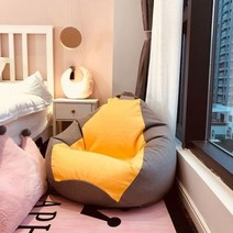 거실인테리어 부드러운풍선의자 쿠션소파 빈백 스툴, 대형, 라이트베이지