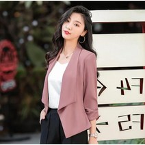 초봄 가을 여성 루즈핏 하프기장 날씬해 보이는 정장 자켓+브랜드 맞춤 양말