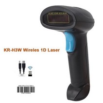무선바코드리더기 qr스캐너 QR 휴대용 블루투스 2D 무선 QR 코드 스캐너 1D USB 금전 등록기 소기업용, 04 H3W Wireless Laser