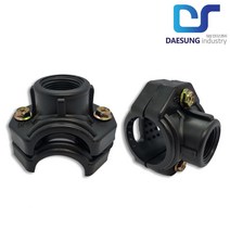 PE 중형새들 암나사 농수관 수도관 연질관 부속 점적 관수 자재, 40mmx16mm