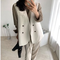 네모 여성용 댄디더블 베스트