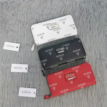 대외 무역 수출 지퍼 지갑 게스 여성 장지갑 사피아노 레터링 프린트 지폐 지갑