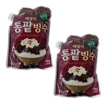청우 패밀리 통팥빙수 750gx2개, 1, 2개