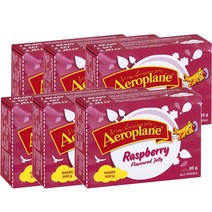에어로플레인 젤리 오리지널 라즈베리 85g Aeroplane Jelly Original Raspberry, 6팩