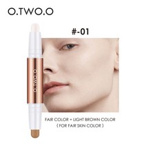 O.TWO.O 컨투어 스틱 더블 헤드 컨투어 펜 방수 매트 피니시 하이라이터 3.6g, #01 × 1개