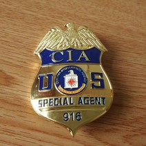 미국 브로치 CIA 뱃지 금속 배지 배찌 경찰 분장
