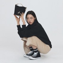 듀오 캔버스 스퀘어 버켓백 3895 블랙
