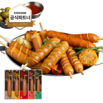 참나무 훈연 닭가슴살 소시지 5종 혼합 30팩 70g 깊은 맛, 교촌 닭가슴살 소시지 5종 혼합 30팩 70g