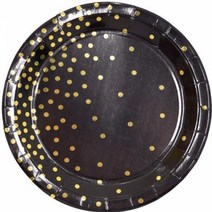 제이벌룬 일회용 파티접시, 1개, 23cm 컨페티 민트 8입