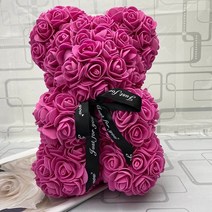 발렌타인 화이트 데이 졸업 선물 곰인형 꽃 다발 남자 여차 2019 발렌타인 데이 선물 25cm 빨간 장미 테디, 13 25cm No Box