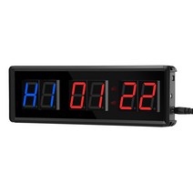 주짓수 크로스핏 타이머 1.5inch 프로그래밍 가능한 원격 제어 led crossfit 간격 차고 스포츠 훈련 시계 crossfit 체육관