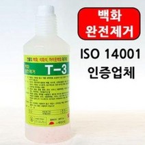계양 백화제거제 T-3 (1L 건물 석회석 하이포백화 대리석 벽돌 화장실타일 시멘트 온천 사우나 수영장 찌든때 누수흔적), 1개, 1l