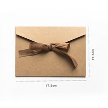 하도메봉투 a4용지파일케이스 50 개/몫 빈티지 그램 빈 크래프트 종이 DIY 다기능 봉투 리본 엽서 상자 패, 06 craft S