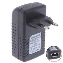 POE 인젝터 어댑터 AC DC 48V 500MA 12V 24V 1A 24W 소스 CCTV IP 카메라 전원 공급 장치 이더넷 어댑터 전화 12V 24V 48V, EU_24V 1A