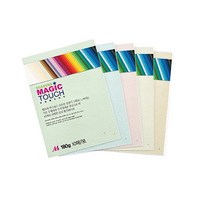 두성종이 매직터치 A4 사무용지 180g 10매 컬러 팬시페이퍼 44색상, 104-미색