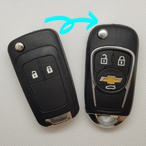 올란도 유럽형 2버튼 리모컨 폴딩키 스마트키 드레스업 교체용 호환용 DIY 케이스 우체국발송 익일도착 예정