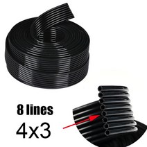 프린터 부품 10 미터 UV 잉크 튜브 4 라인 6 8 엡손 DX4 DX5 DX7 헤드, 07 4x3mm UV 8 lines