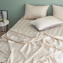 국내생산 냉감소재 풍기인견 침대패드 냉감이불, 홑이불(단품), 블랙