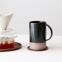 카모메키친 오릇 투톤 머그잔 롱 460ml, 딥그린, 2p