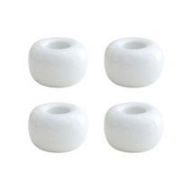 퀵살림 세라믹 칫솔꽂이 원형 4개입, 화이트