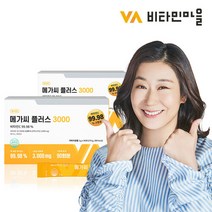 비타민마을 메가씨 플러스 3000 비타민C 180포 6개월분 2박스, 270g, 2개
